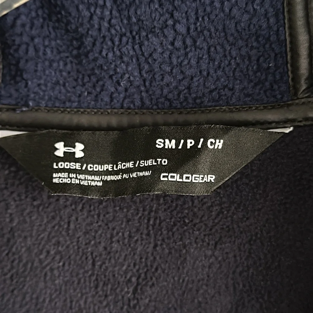 Under Armour Storm Jacket Style 1280754 Fleece Lined Pockets ColdGear Zip Up Men